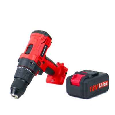 Ningbo 18V DC motor rechargeable battery double speed switch cordless drill